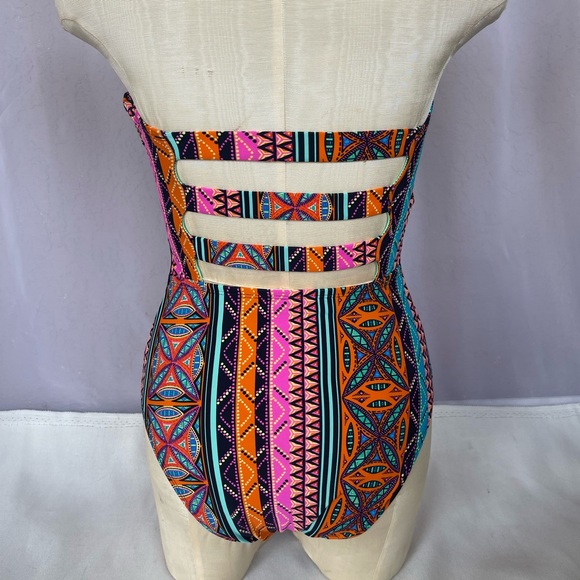 Hobie Treasure Strapless One Piece Swimsuit Junior's Sz M - Picture 4 of 16